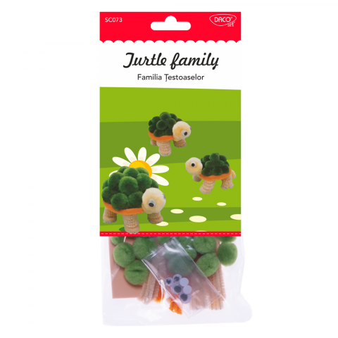 Produse si rechizite scolare - SET CREATIV - SC073 FAMILIA TESTOASELOR DACO