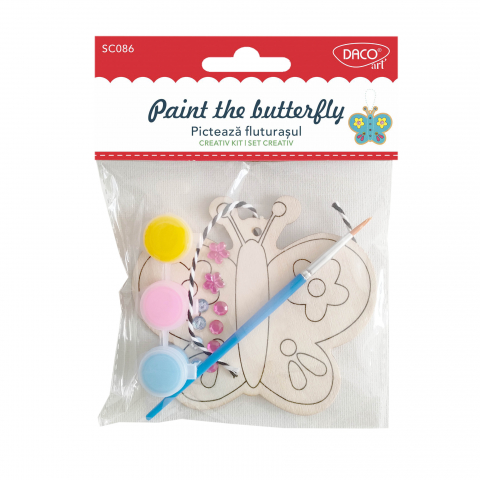 Produse si rechizite scolare - SET CREATIV - SC086 PICTEAZA FLUTURASUL DACO