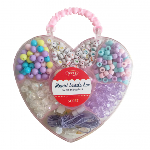 Produse si rechizite scolare - SET CREATIV - SC087 INIMA MARGELATA DACO