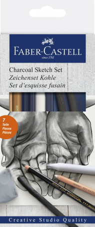 Instrumente de scris - SET DESEN CARBUNE FABER-CASTELL