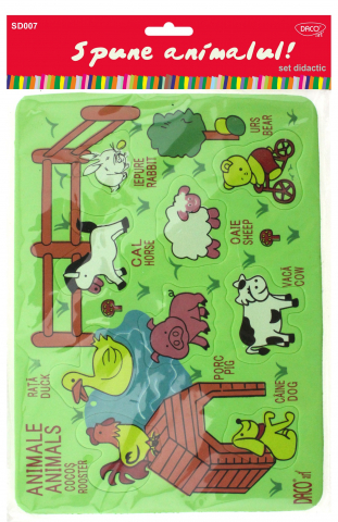 Produse si rechizite scolare - SET DIDACTIC - SD007 SPUNE ANIMALUL DACO