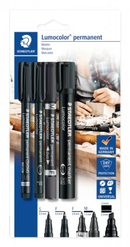 Produse si rechizite scolare - SET MARKER PERM 310+318+348+350 NEGRU/BLISTER