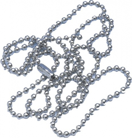 Accesorii de birou - Snur metalic (lantisor)  pentru buzunar ecuson, lungime 70 cm