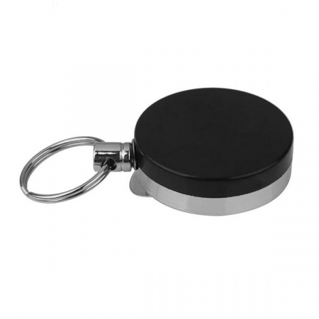 Snur retractabil cu clip pentru buzunar ecuson, metalic, diametru 40 mm, lungime max 75 cm [2]
