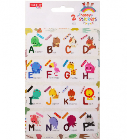 Produse si rechizite scolare - STICKER LITERE MARI 2 2/SET MTC-107 TANEX