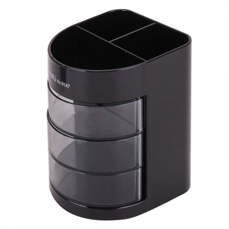Accesorii de birou - SUPORT BIROU 6 COMPARTIMENTE NEGRU DELI