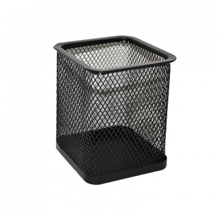 Accesorii de birou - Suport birou metal patrat - negru