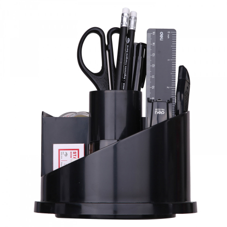 Accesorii de birou - SUPORT BIROU ROTATIV ECHIPAT 16 PIESE 7 COMPARTIMENTE DELI
