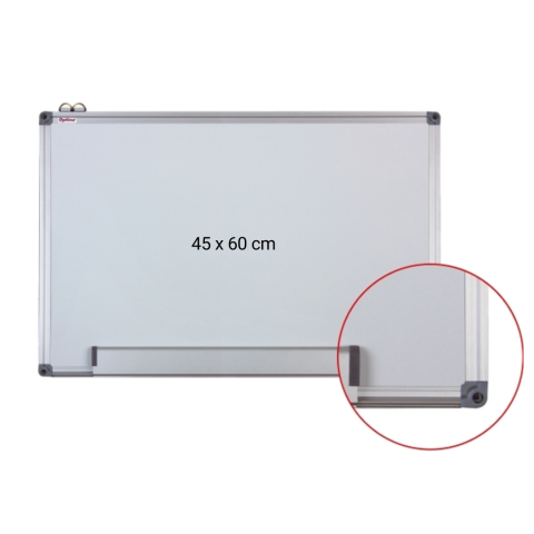 Comunicare si prezentare - Tabla alba magnetica cu rama din aluminiu, 45 x 60 cm, Optima