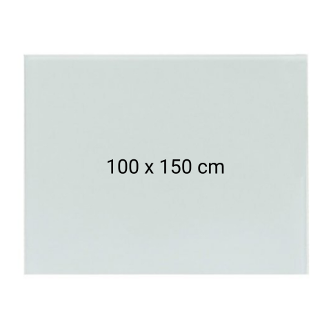 Comunicare si prezentare - Tabla alba magnetica din sticla, 100 x 150 cm, Optima + Kit (burete, spray, magneti)