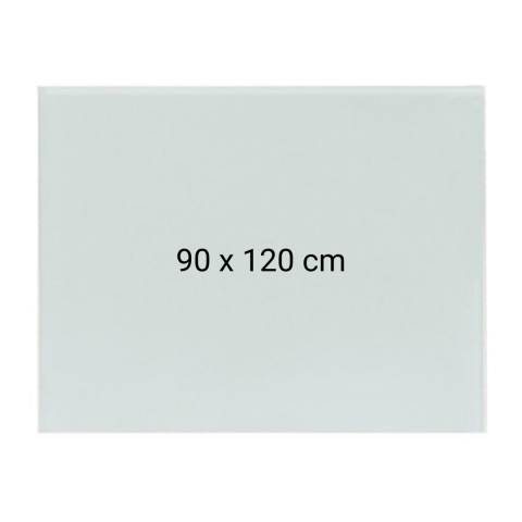 Comunicare si prezentare - Tabla alba magnetica din sticla, 90 x 120 cm, Optima + Kit (burete, spray, magneti)