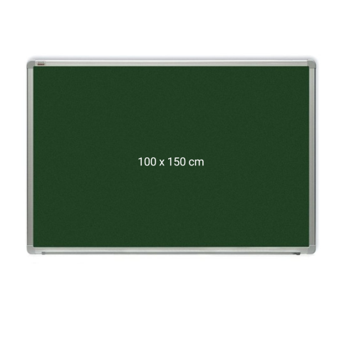 Comunicare si prezentare - Tabla verde magnetica cu rama din aluminiu, 100 x 150 cm, pentru creta, Optima