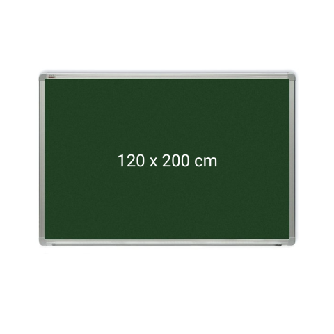 Comunicare si prezentare - Tabla verde magnetica cu rama din aluminiu, 120 x 200 cm, pentru creta, Optima