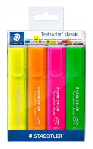Produse si rechizite scolare - TEXT MARKER CLASIC PASTEL VF TESIT 5mm 4CUL/SET