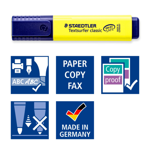 TEXT MARKER STAEDTLER CLASIC PASTEL VF TESIT 5mm 4CUL/SET [2]