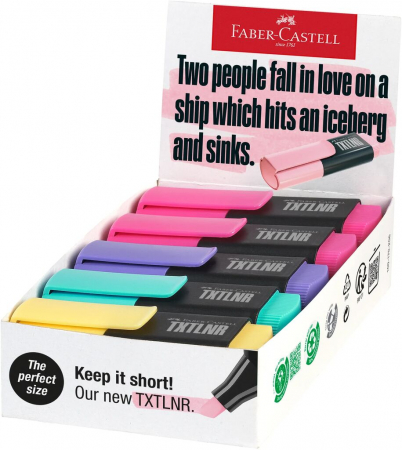 Markere evidentiatoare text - TEXTMARKER MINI PASTEL CULORI ASORTATE MODEL B FABER-CASTELL