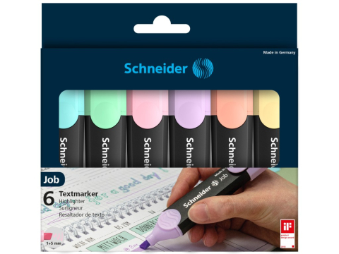 Textmarker Schneider Job Pastel 6/set [1]