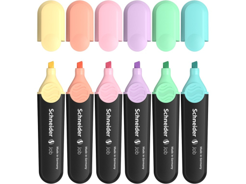Instrumente de scris - Textmarker Schneider Job Pastel 6/set