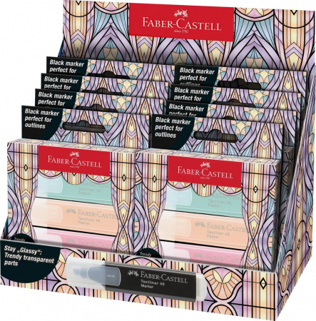 TEXTMARKER SET 4 PASTEL EDITIE SPECIALA GLASSY FABER-CASTELL [2]