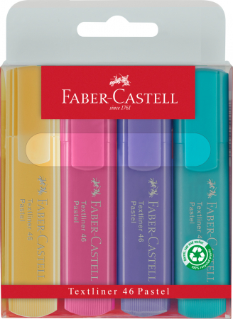 Instrumente de scris - TEXTMARKER SET 4 PASTEL FABER-CASTELL