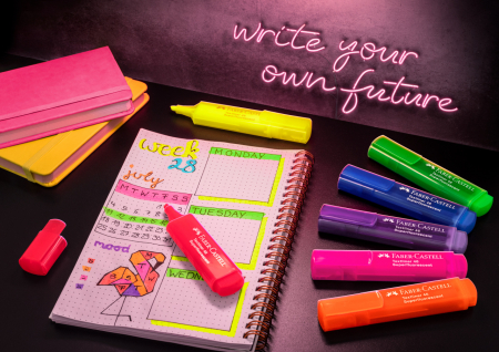 TEXTMARKER SET 8 SUPERFLUORESCENT GEN Z CUTIE CARTON FABER-CASTELL [1]