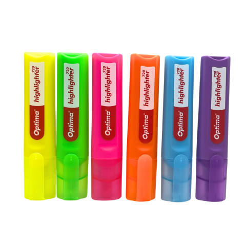 Produse si rechizite scolare - Textmarker varf lat 1-4mm, Optima 720 - 6 culori/set