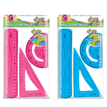 Truse geometrie - Trusa geometrie flexibila, 3 piese/set - S-COOL