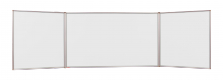 Comunicare si prezentare - WHITEBOARD TRIPTIC 90*120 CM RAMA ALUMINIU MEMOBOARDS