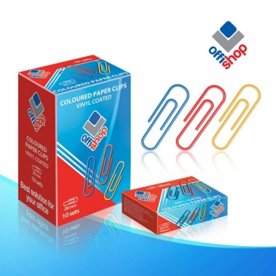 Agrafe Birou Color, 28 Mm, 100 Buc/Cutie - OFFISHOP [1]