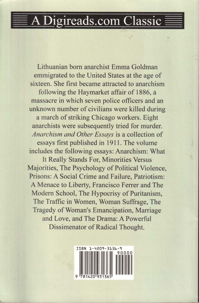 Anarchism and other essays (Emma Goldman) [2]
