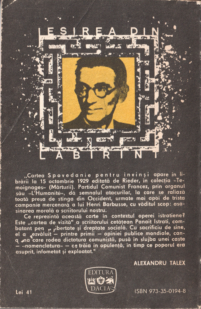 Spovedanie pentru învinși (Panait Istrati) [2]