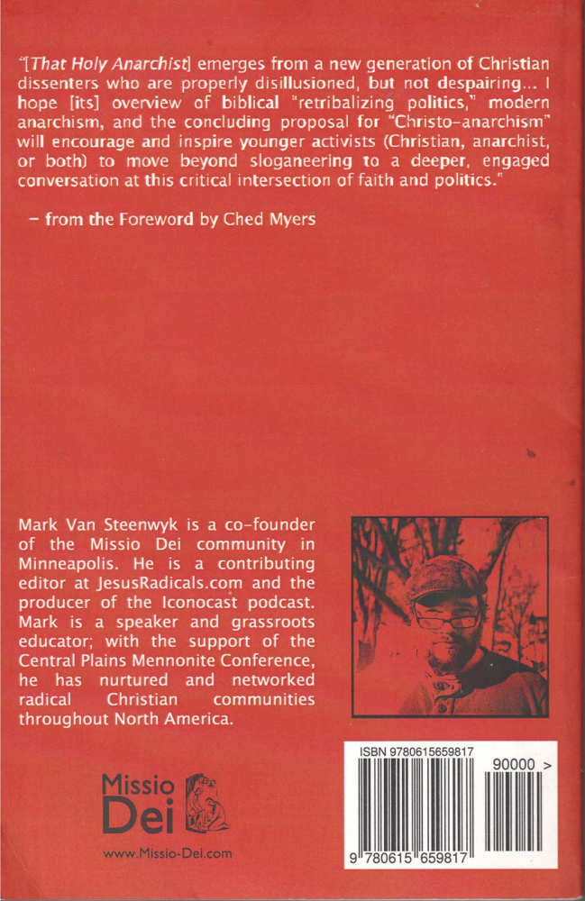 That holy anarchist (Mark van Steenwyk) [2]