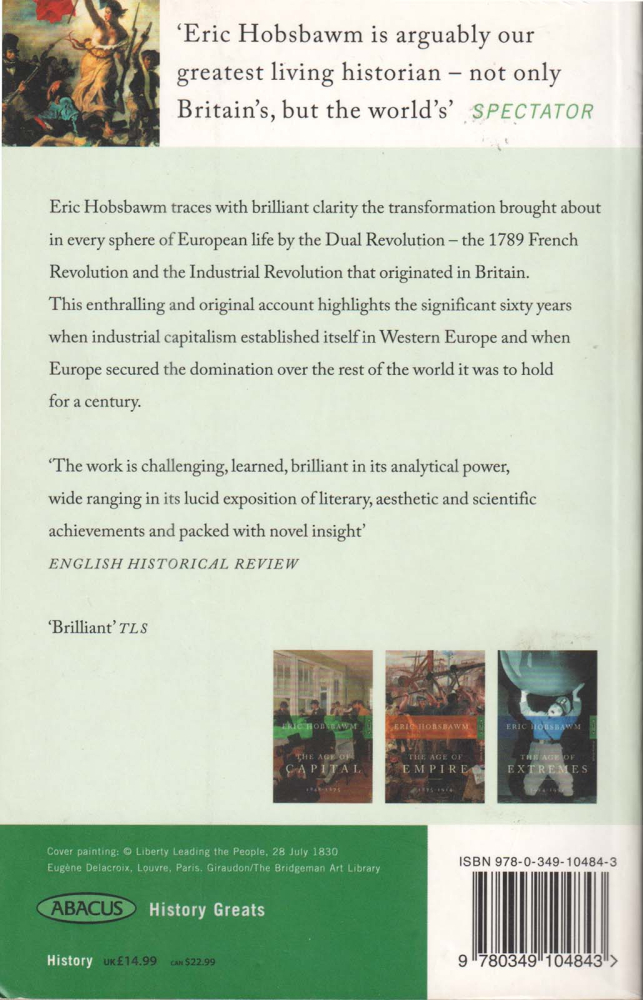 The Age of Revolution (Eric Hobsbawm) [2]