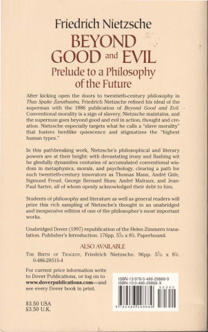 Beyond good and evil (Friedrich Nietzsche) [1]