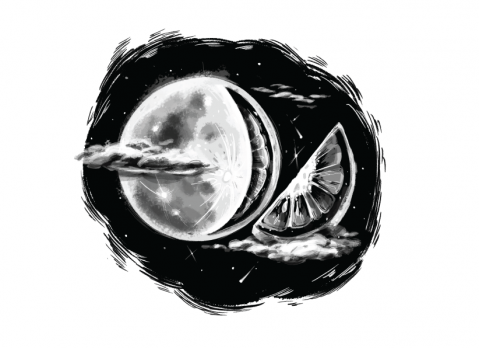 Ilustrații - Cea mai norocoasă ființă - Luna
