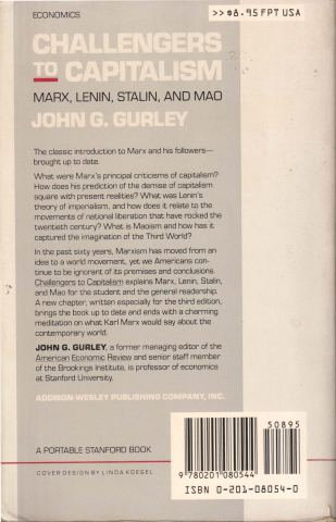 Challengers to capitalism (John G. Gurley) [1]