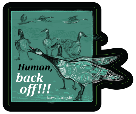 Stickere - Human back off