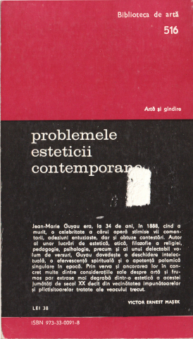 Problemele esteticii contemporane (Jean-Marie Guyau) [1]