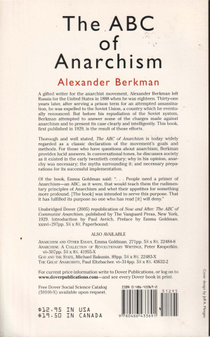 The ABC of anarchism (Alexander Berkman) [1]