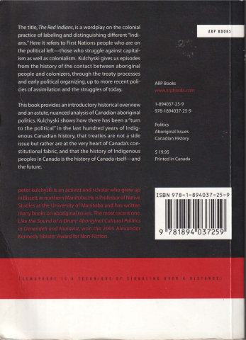 The red Indians (Peter Kulchyski) [1]