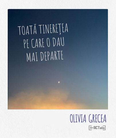 Cărți - Toată tinerețea pe care o dau mai departe (Olivia Grecea)