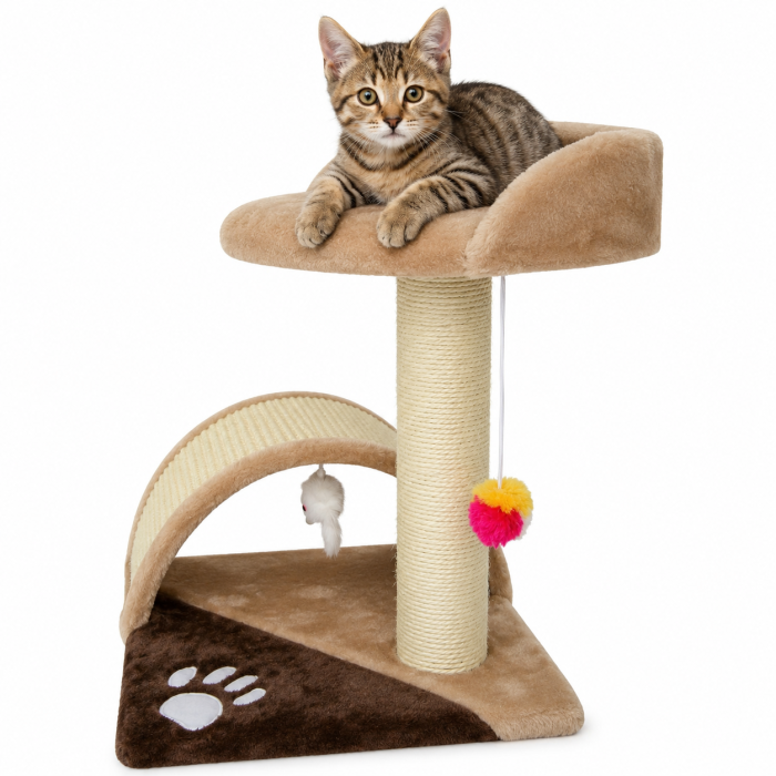 Ansamblu de joaca pentru pisici Miau Miau sisal Trendy 35x35x42 cm [2]