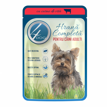 Hrana umeda caini - plic_caine_cu_vita_100g