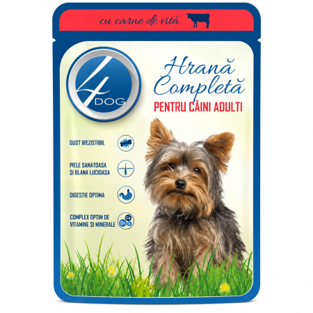 Hrana umeda caini - plic_caine_cu_vita_100g