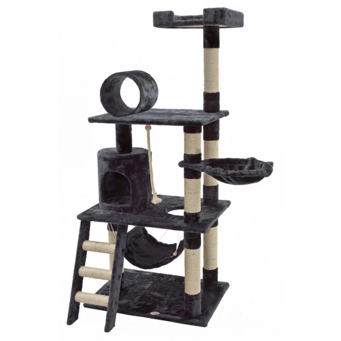 Accesorii pisici - Ansamblu de joacă pentru pisici Miau Miau, Sisal Regal, 73x49x155cm