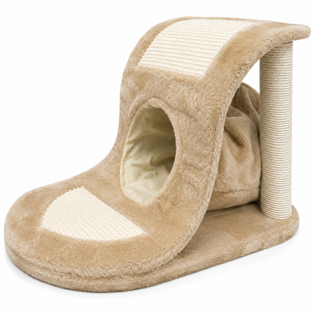 Accesorii pisici - Ansamblu de joacă pentru pisici Miau-Miau, Sisal Tunnel, 55x35x37.5 cm