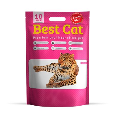 Asternuturi pisici - Asternut igienic pentru pisici Best Cat Silicat Floral 10 L