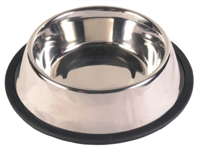 Accesorii caini - Castron Enjoy din Inox Antiderapant pentru Caini si Pisici 0,45 L