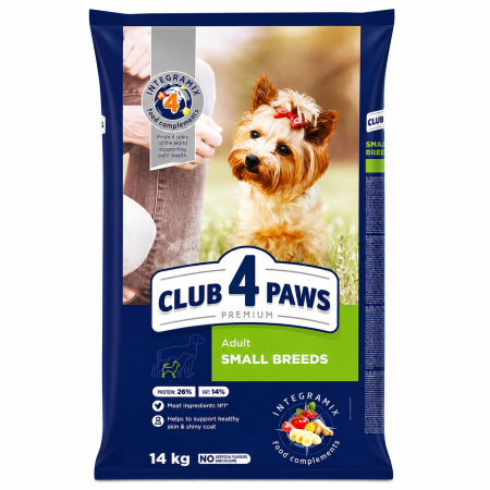 Hrana uscata caini - Club 4 Paws Premium cu Pui, Hrana Uscata pentru Caini Adulti de Talie Mica, 14 kg