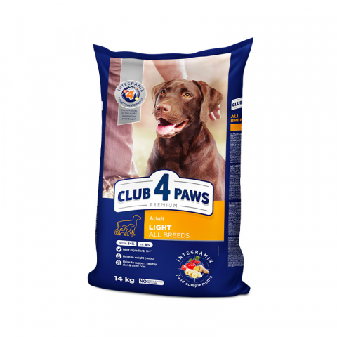 Hrana uscata caini - CLUB 4 PAWS DOG ADULT LIGHT